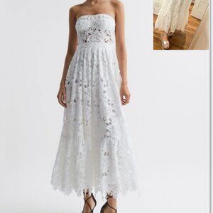 Leo Lin Emilia Lace Midi Dress